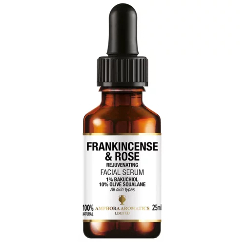 Andlitsserum með Frankincense, rós & bakuchiol 25ml.